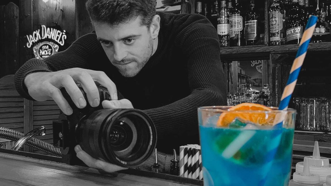 Photographie d’un shooting photo d’un cocktail
